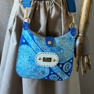 blue tribal cross body
